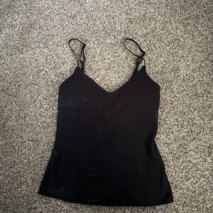 Lululemon Athletica Black Fitted Spaghetti Strap Camisole